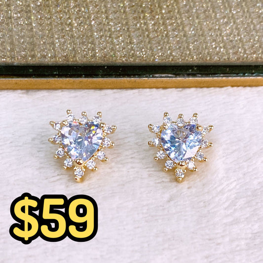 Arete de Chapa de Oro COA2383-1