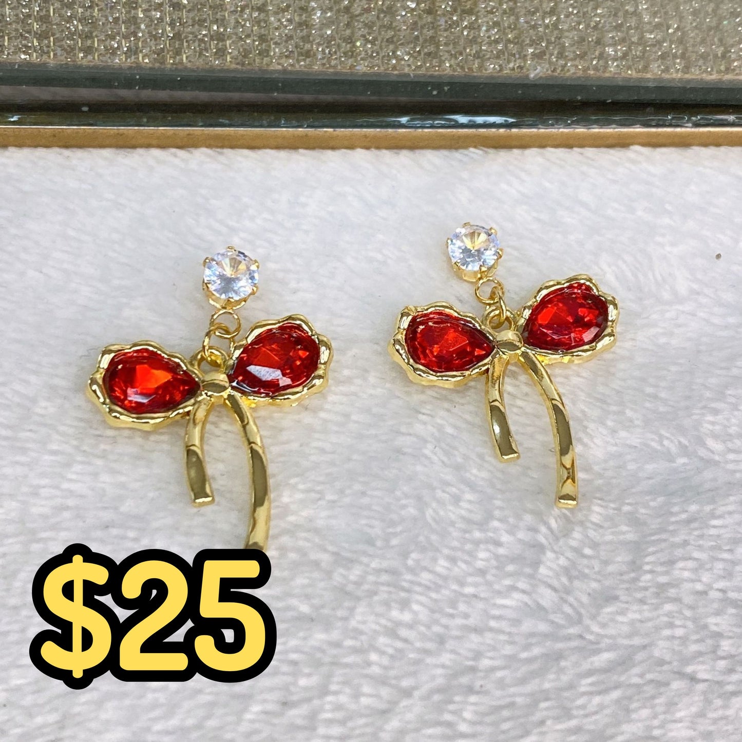 Arete de Chapa de Oro COA2351-2