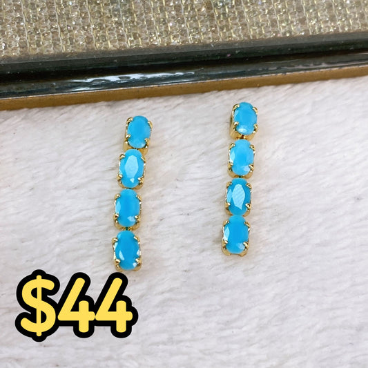 Arete de Chapa de Oro COA2028-4