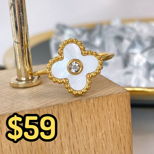 Anillo de Acero Ajustable Inoxidable RAI1053-1