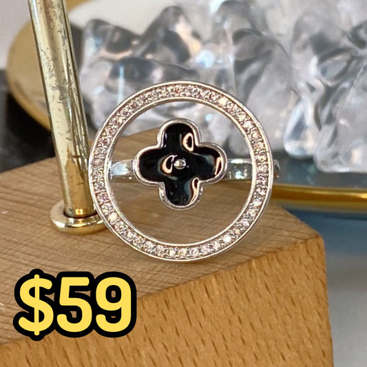 Anillo de Chapa de Oro Ajustable TALLA #8 ACO1447-8