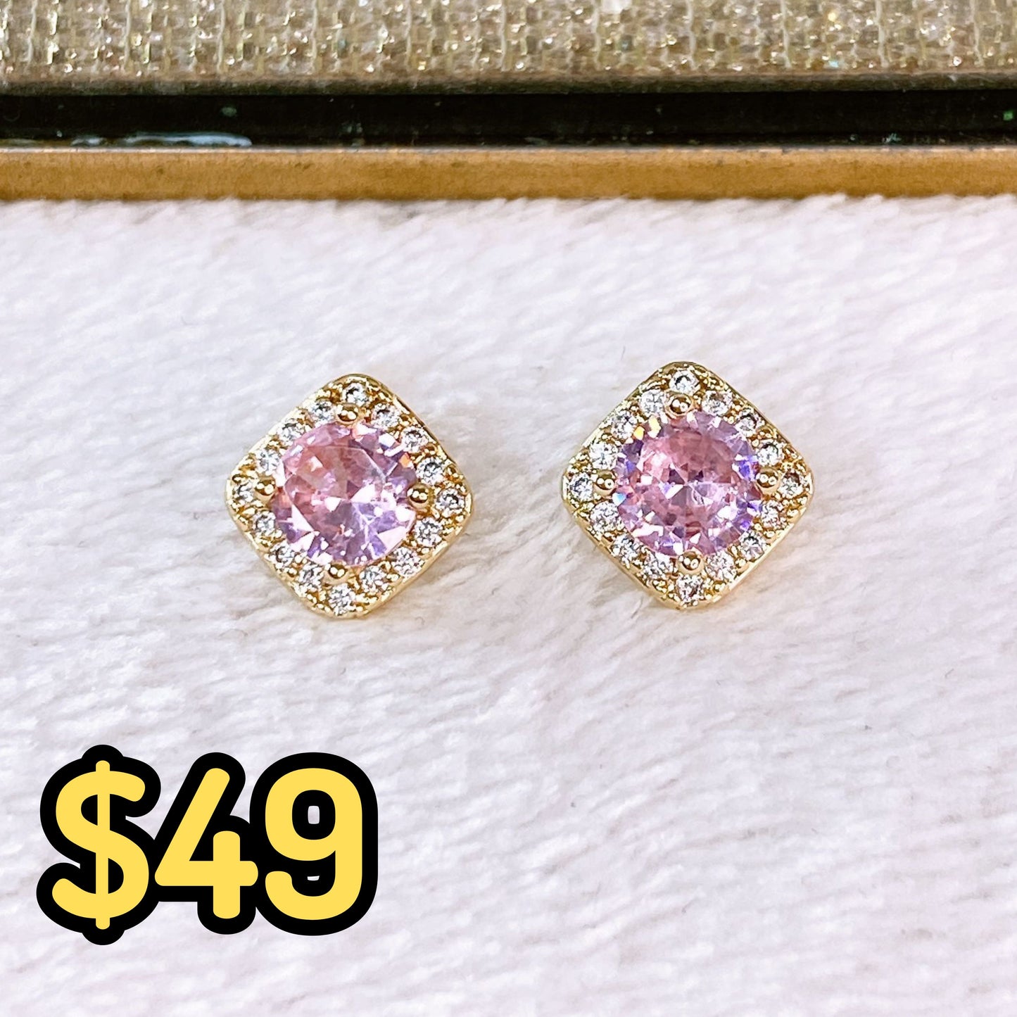 Arete de Chapa de Oro COA2352-4