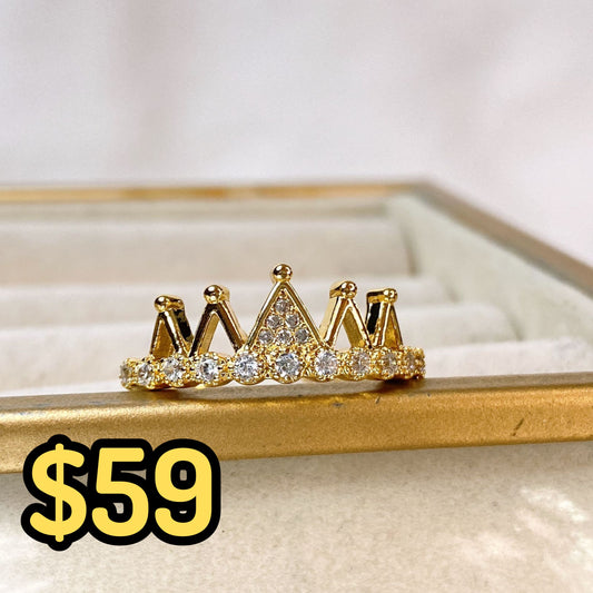 Anillo de Chapa de Oro Ajustable ACO1541-1