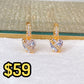 Arete de Chapa de Oro COA2093-1