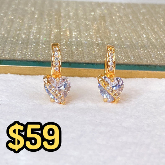 Arete de Chapa de Oro COA2093-1