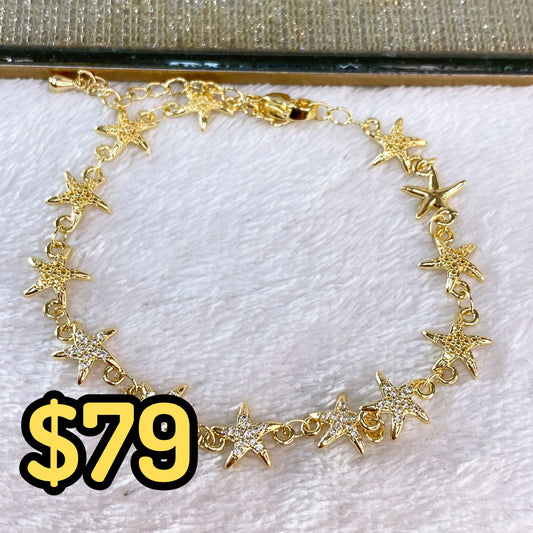 Pulsera de Chapa de Oro COP1625-1