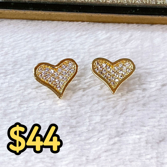 Arete de Chapa de Oro COA2152-1