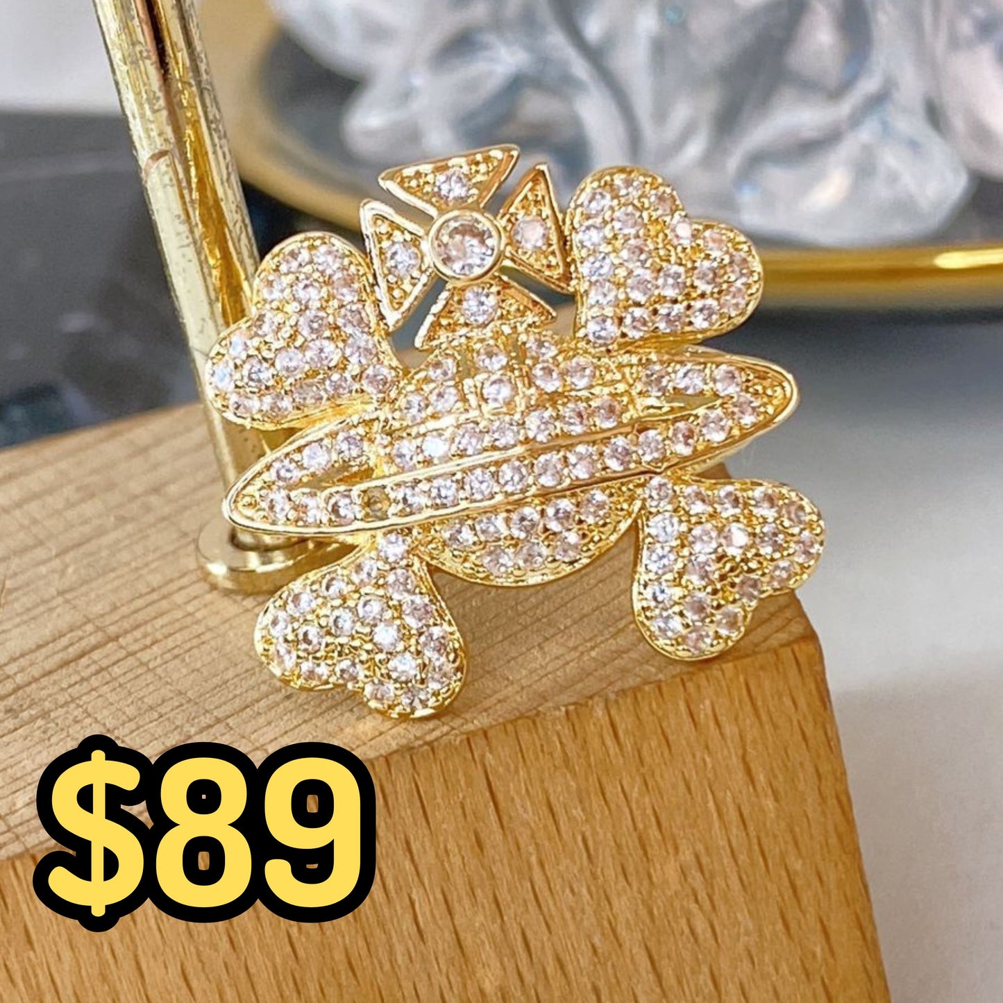 Anillo Chapa de Oro Ajustable ACO1461-1