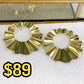 Arete de Chapa de Oro COA2049-1