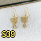 Arete de Chapa de Oro COA2073-1