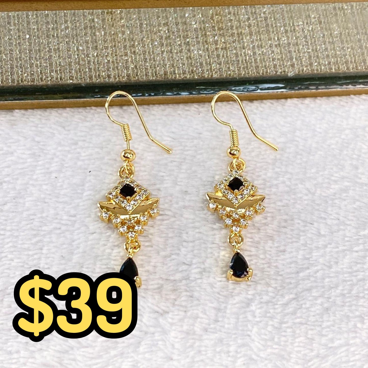 Arete de Chapa de Oro COA2120-4