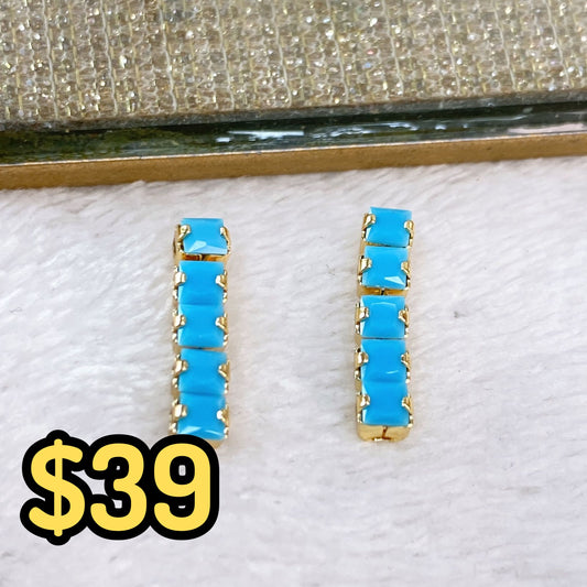 Arete de Chapa de Oro COA2024-1