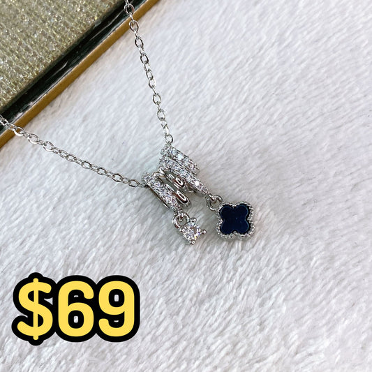 Collar de Acero Inoxidable y Dije de Chapa de Oro CAI2729-2