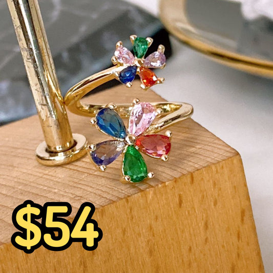 Anillo de Chapa de Oro Ajustable ACO1512-1