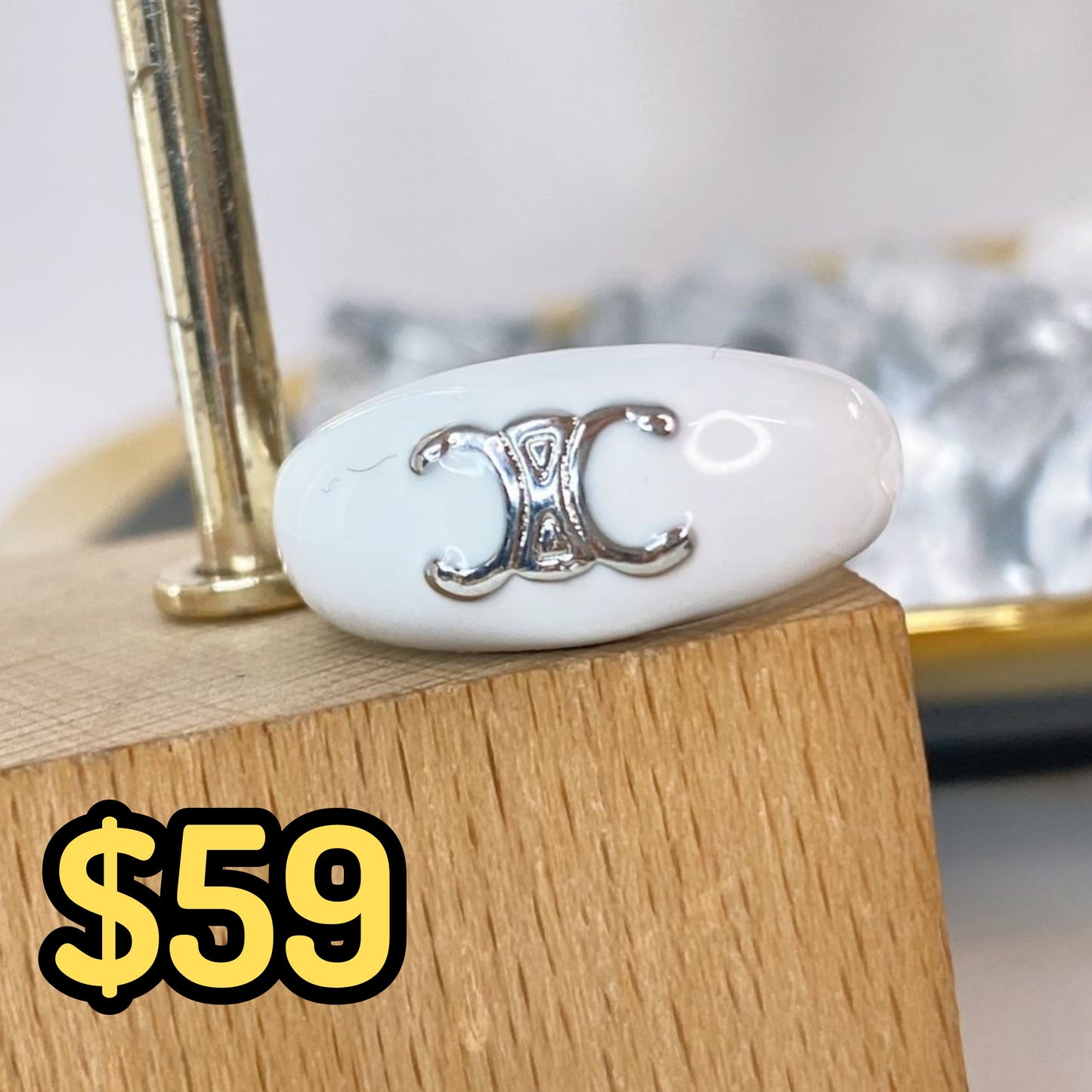 Anillo Chapa de Oro Ajustable ACO1477-1