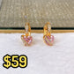 Arete de Chapa de Oro COA2093-3