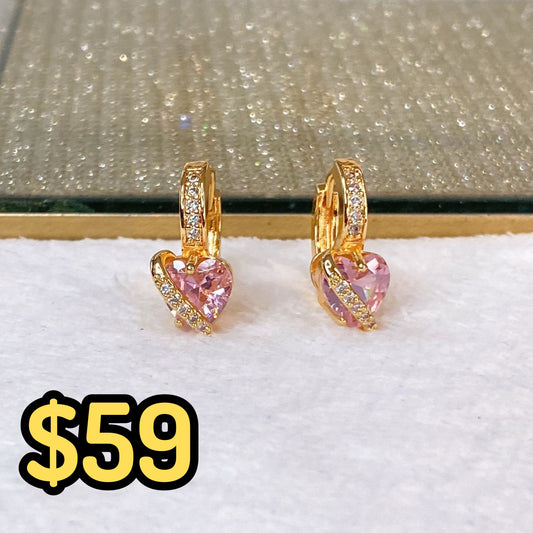 Arete de Chapa de Oro COA2093-3