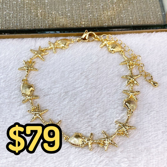 Pulsera de Chapa de Oro COP1624-1