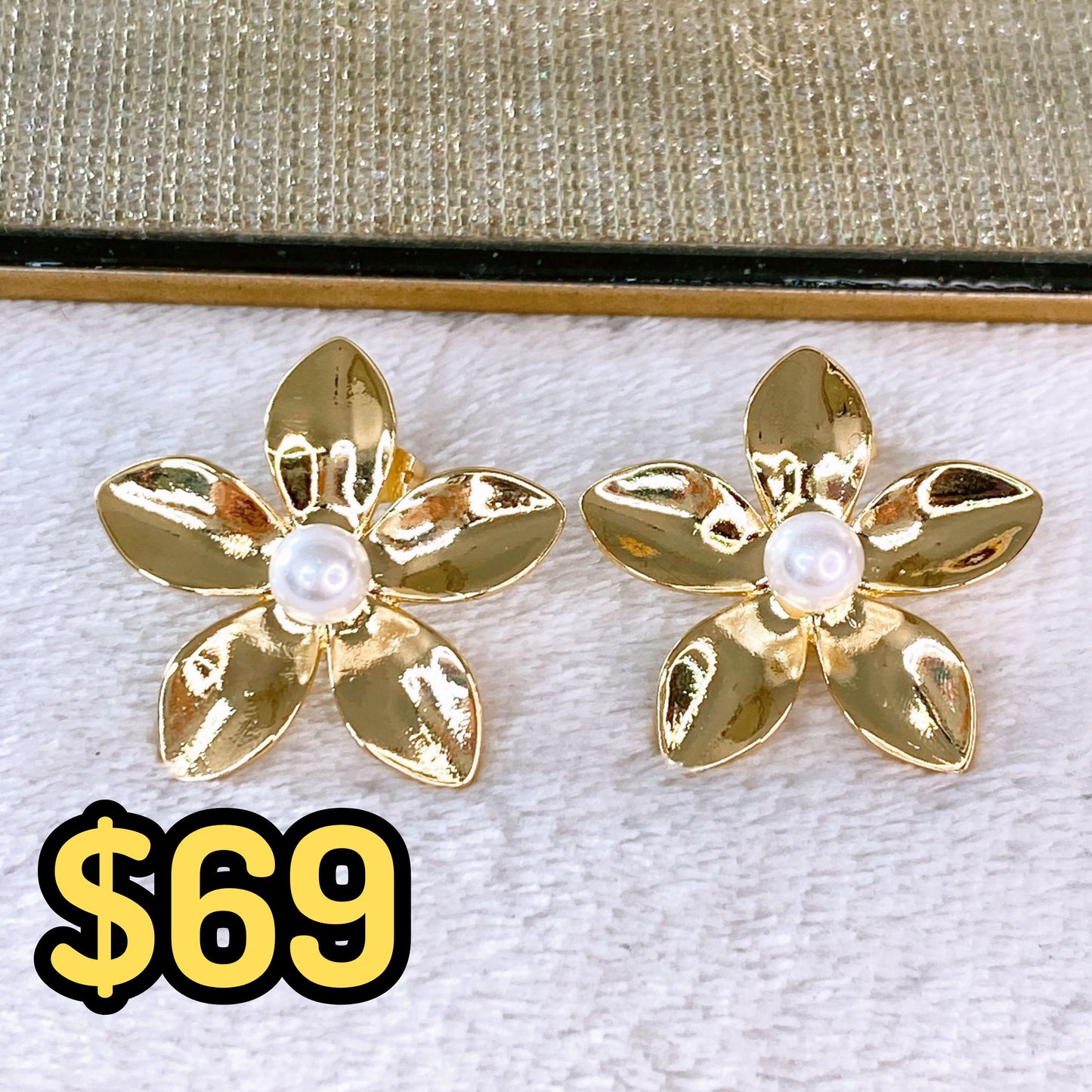 Arete de Chapa de Oro COA2367-1