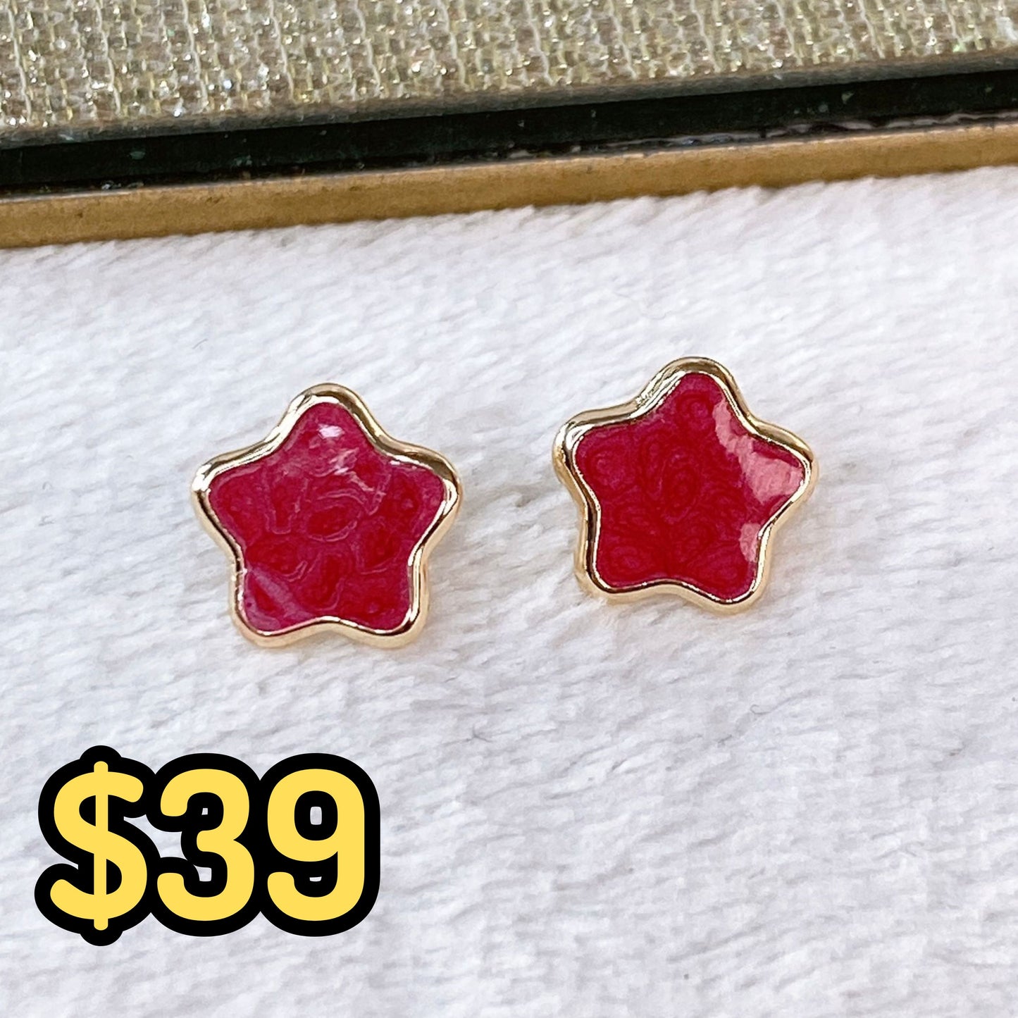 Arete de Chapa de Oro COA2161-2