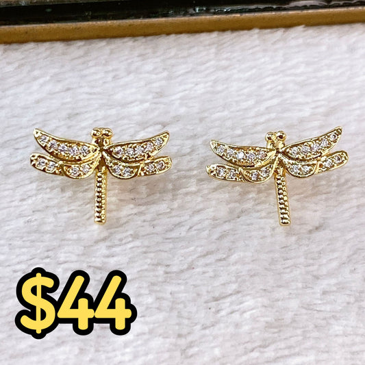 Arete de Chapa de Oro COA2153-1