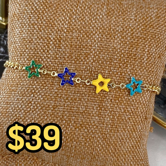 Pulsera de Chapa de Oro COP1606-1