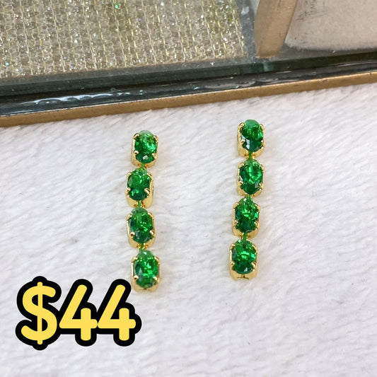 Arete de Chapa de Oro COA2028-3