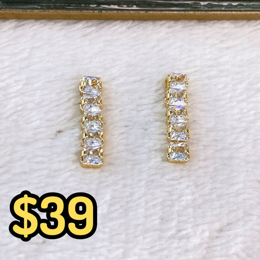 Arete de Chapa de Oro COA2024-6