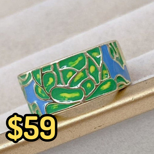Anillo de Chapa de Oro Ajustable ACO1443-1