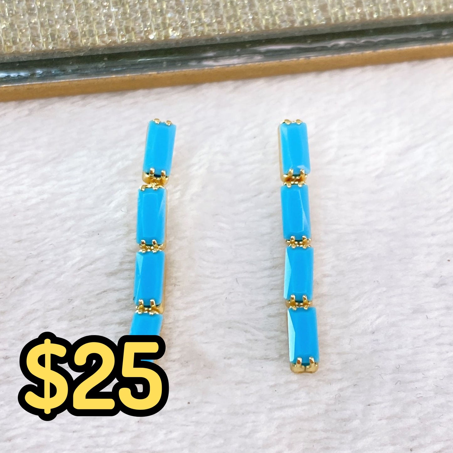 Arete de Chapa de Oro COA2138-3