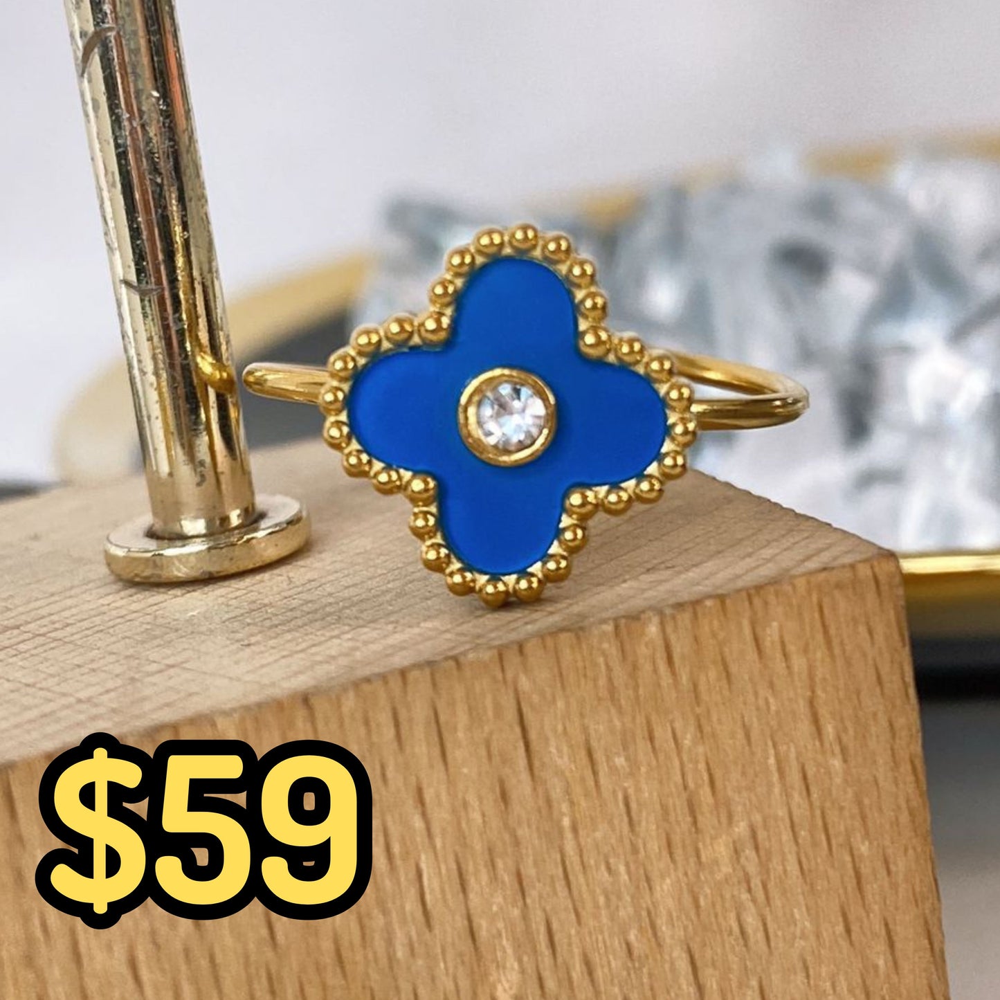 Anillo de Acero Ajustable Inoxidable RAI1053-6