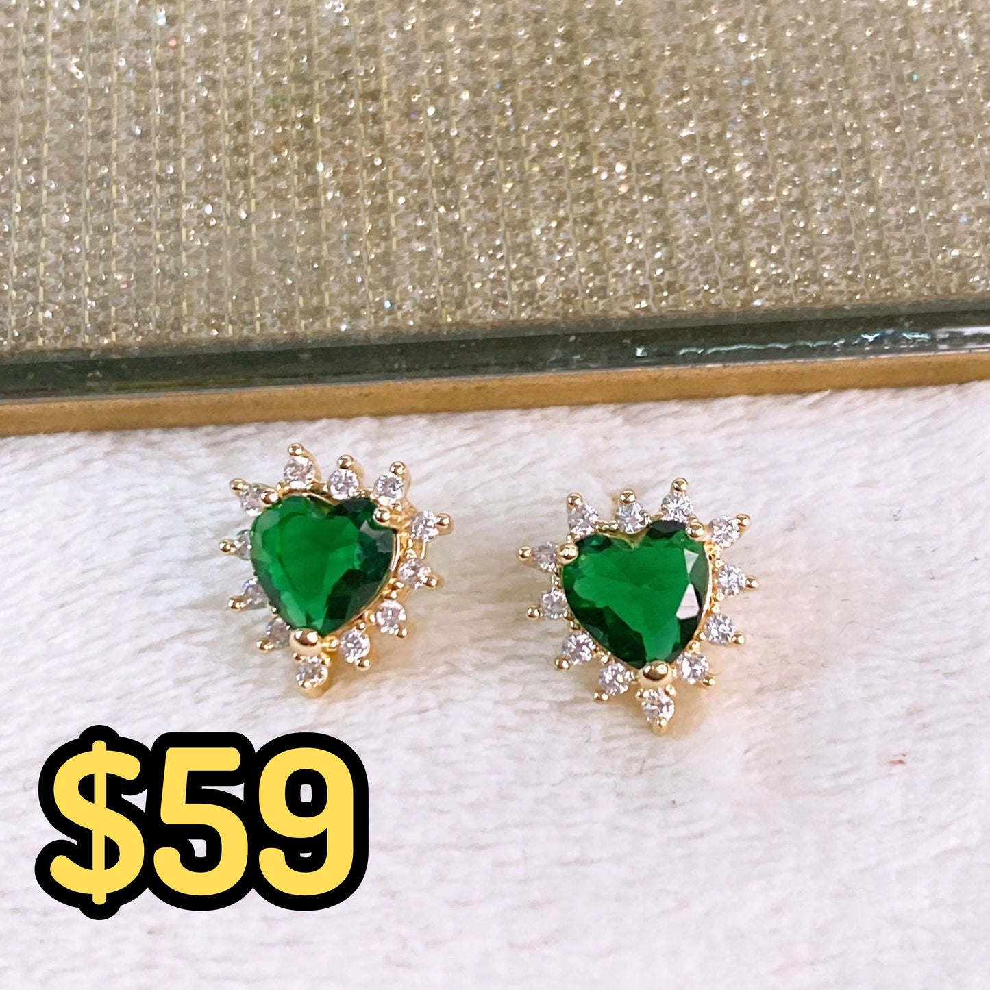 Arete de Chapa de Oro COA2383-2