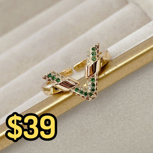 Anillo de Chapa de Oro Ajustable ACO1451-2