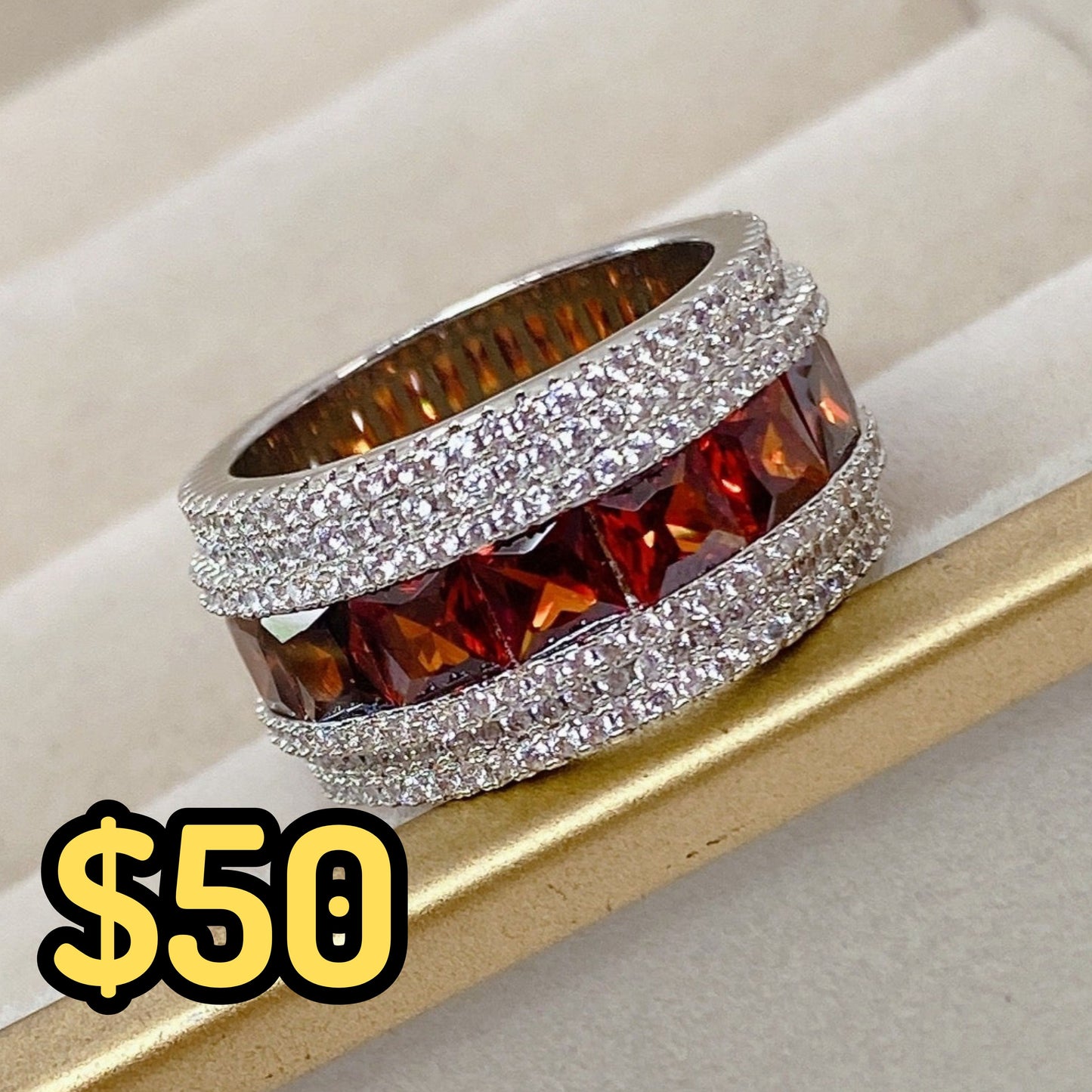 Anillo de Chapa de Oro TALLA #8 ACO1458-8