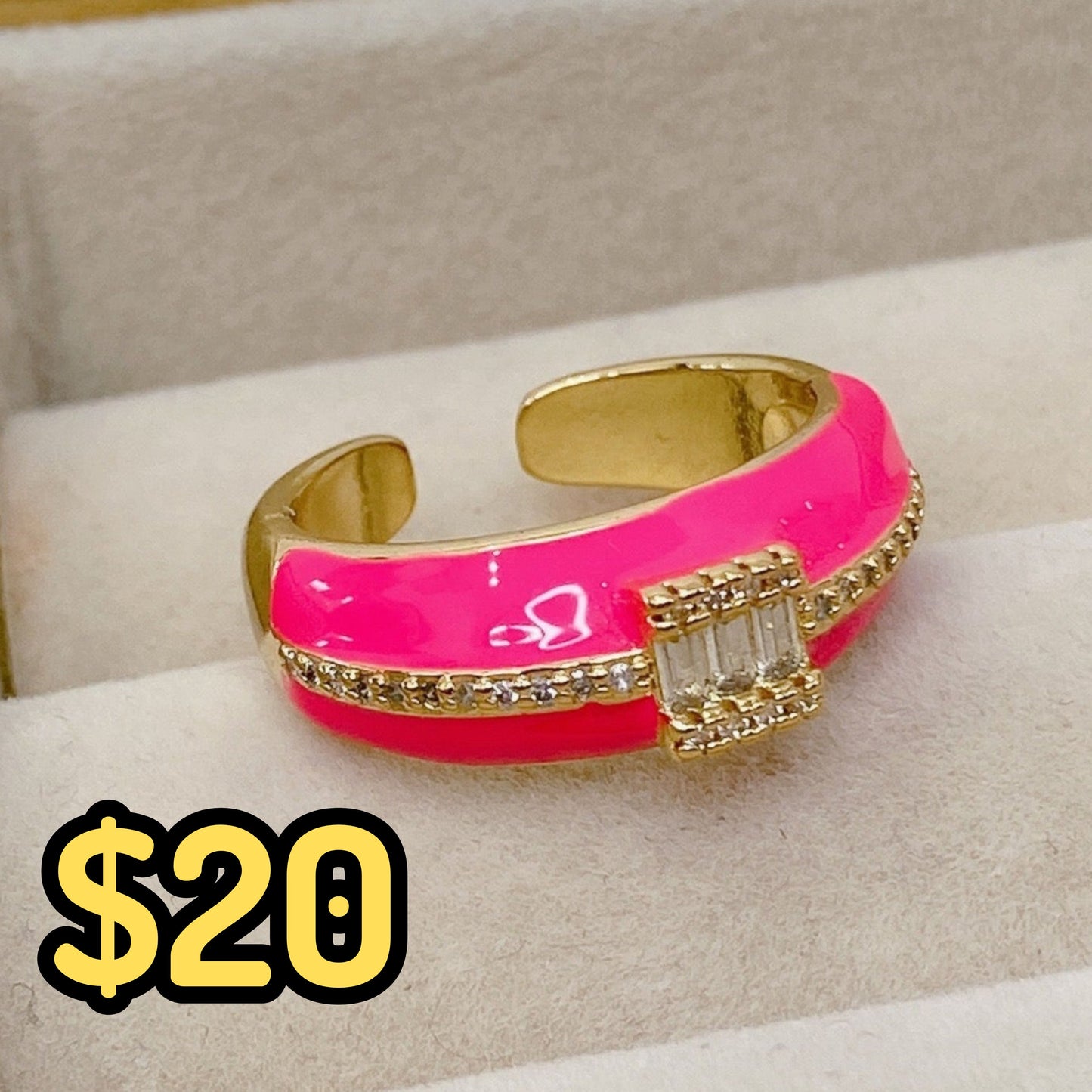 Anillo de Chapa de Oro Ajustable ACO1484-4