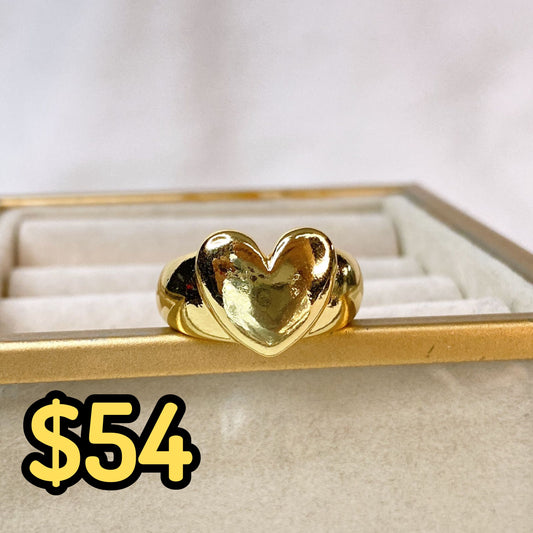 Anillo de Chapa de Oro Ajustable ACO1513-1