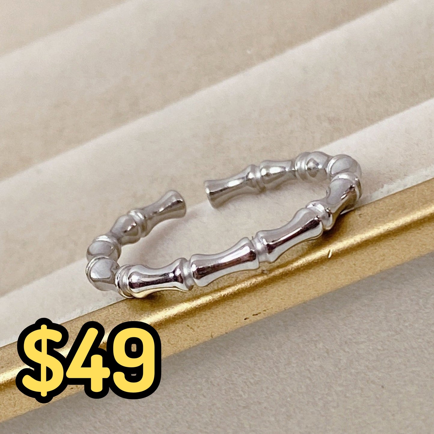 Anillo de Acero Inoxidable TALLA #7 RAI1024-7