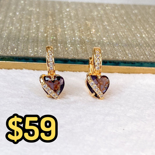 Arete de Chapa de Oro COA2093-2