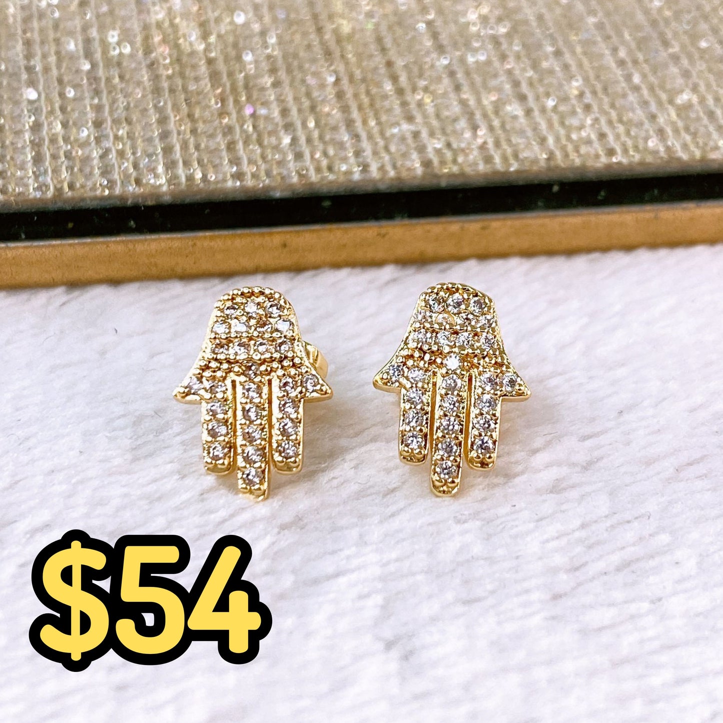 Arete de Chapa de Oro COA2378-1