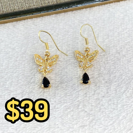 Arete de Chapa de Oro COA2071-2