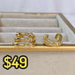 Simulador o Ear Cuff de Chapa de Oro COA2035-1