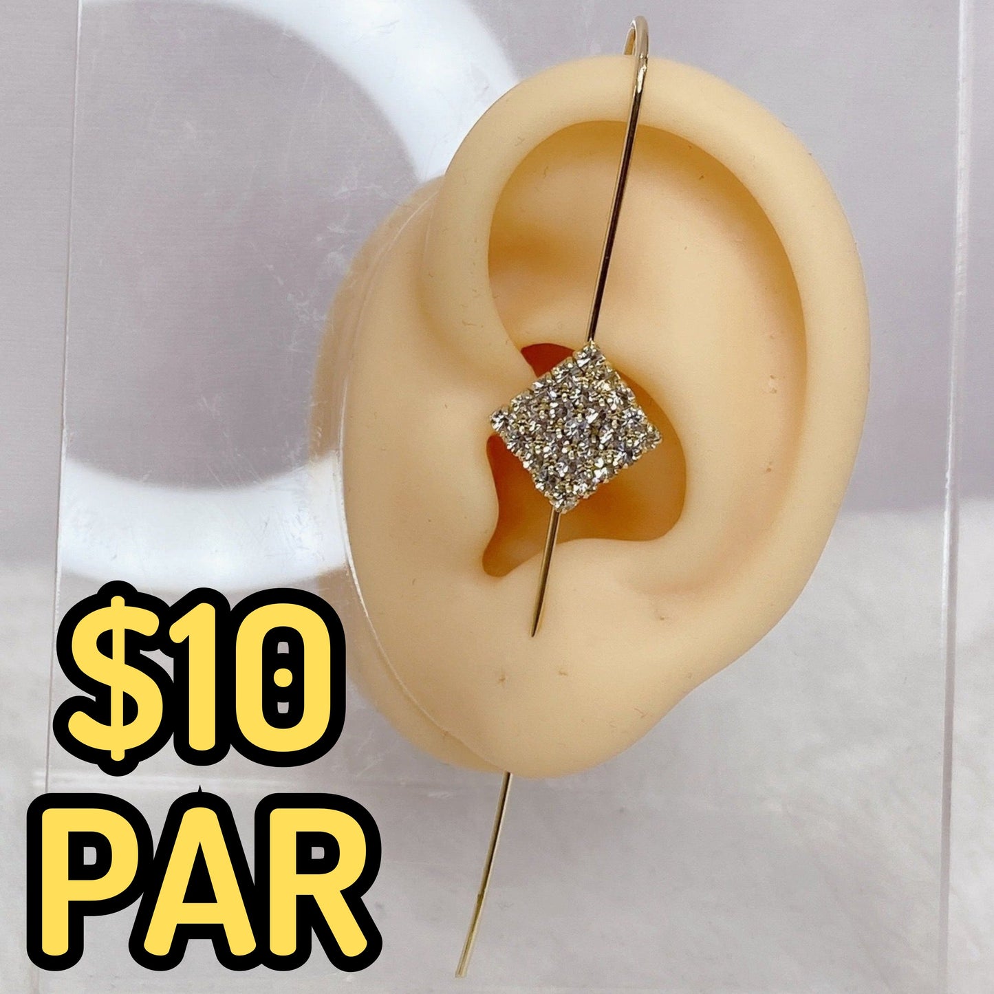 Arete Chapa de Oro COA2124-4 (PAR)