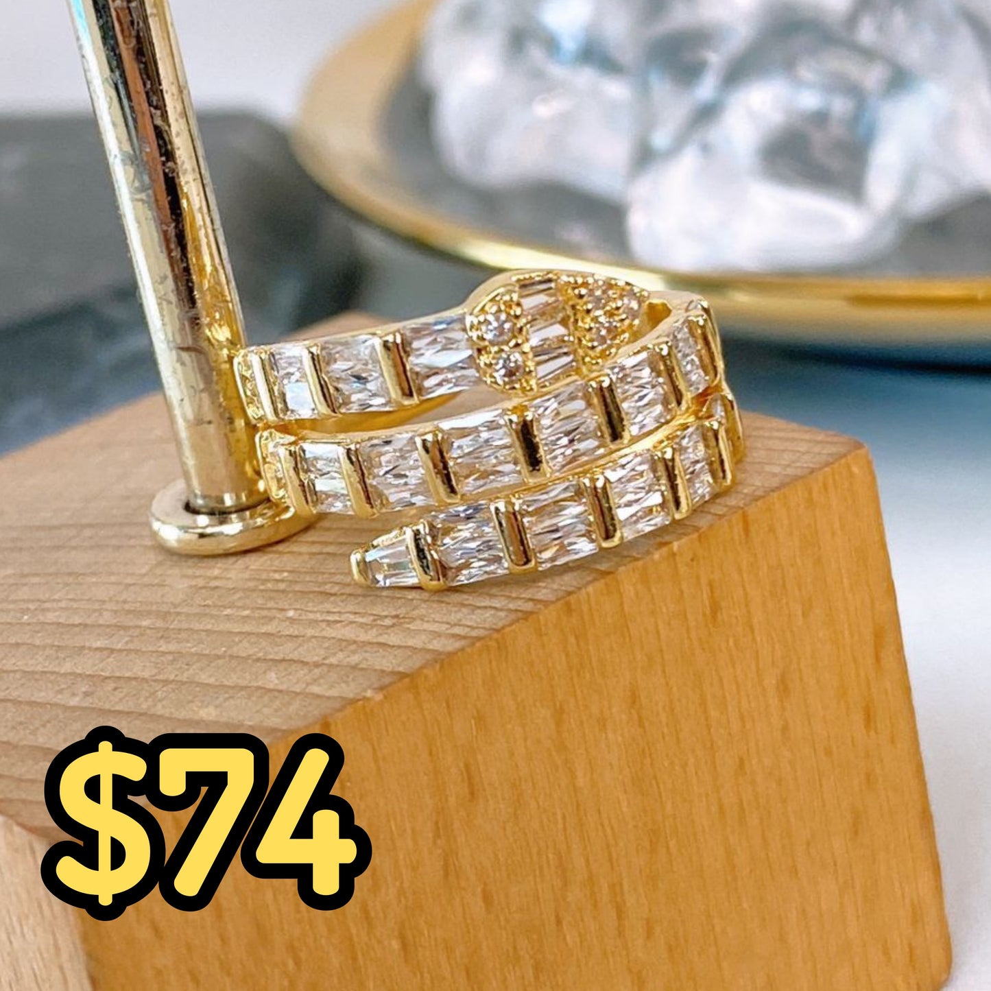 Anillo de Chapa de Oro Ajustable ACO1535-1