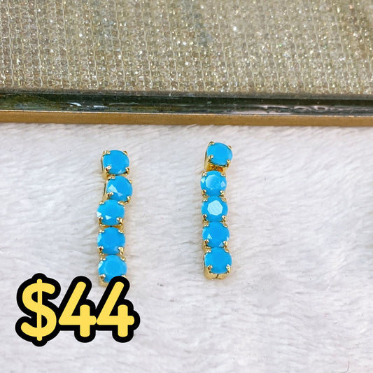 Arete de Chapa de Oro COA2029-4