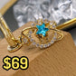 Anillo de Chapa de Oro Giratorio Ajustable ACO1413-1