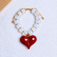 Pulsera de Acrilico y Chapa de Oro COP1989-1