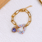 Pulsera de Chapa de oro Con Dije de Bisuteria COP1987-3