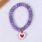 Pulsera de Piedra Natural con Dije de Cristal PB875-7