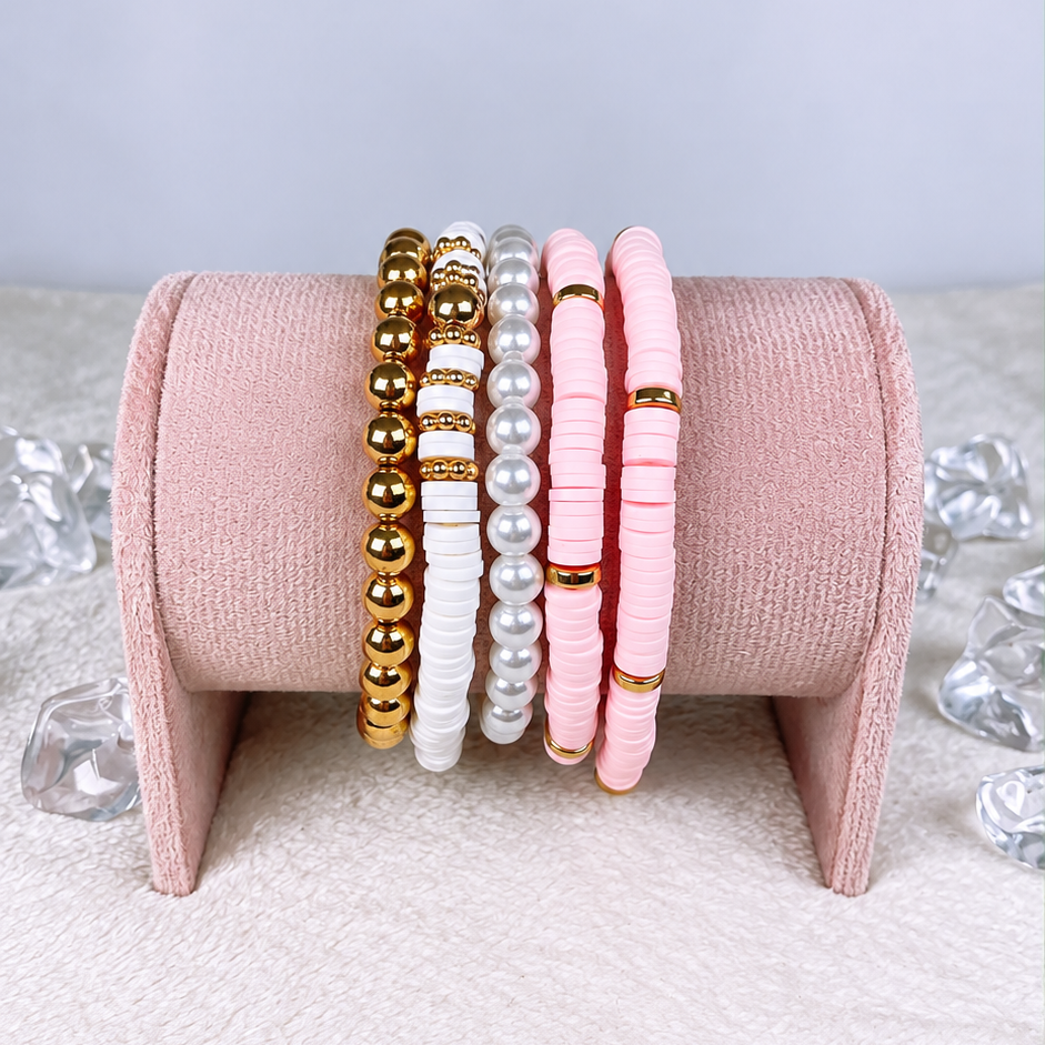 Set de Pulseras de Resina PB866-2