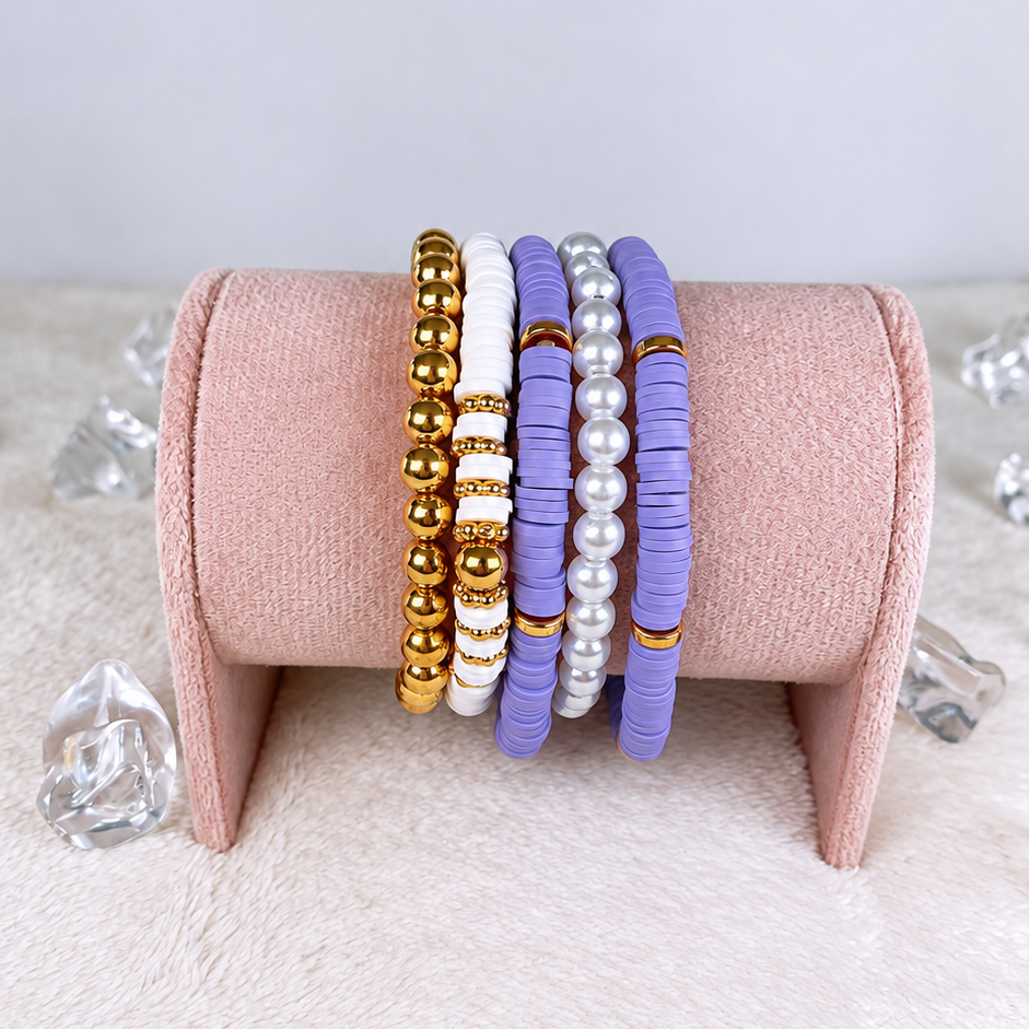 Set de Pulseras de Resina PB866-3